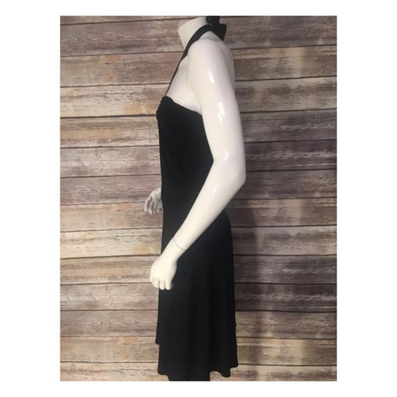 Laundry by Shelli Segal Black Halter Dress Sz XS - Picture 4 of 8